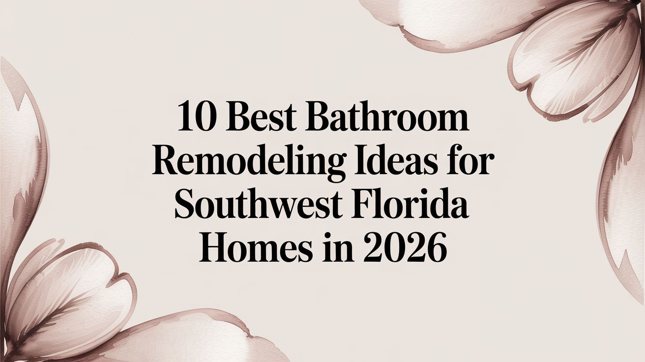 Bathroom remodel trends 2026 — frameless glass shower doors and modern fixtures
