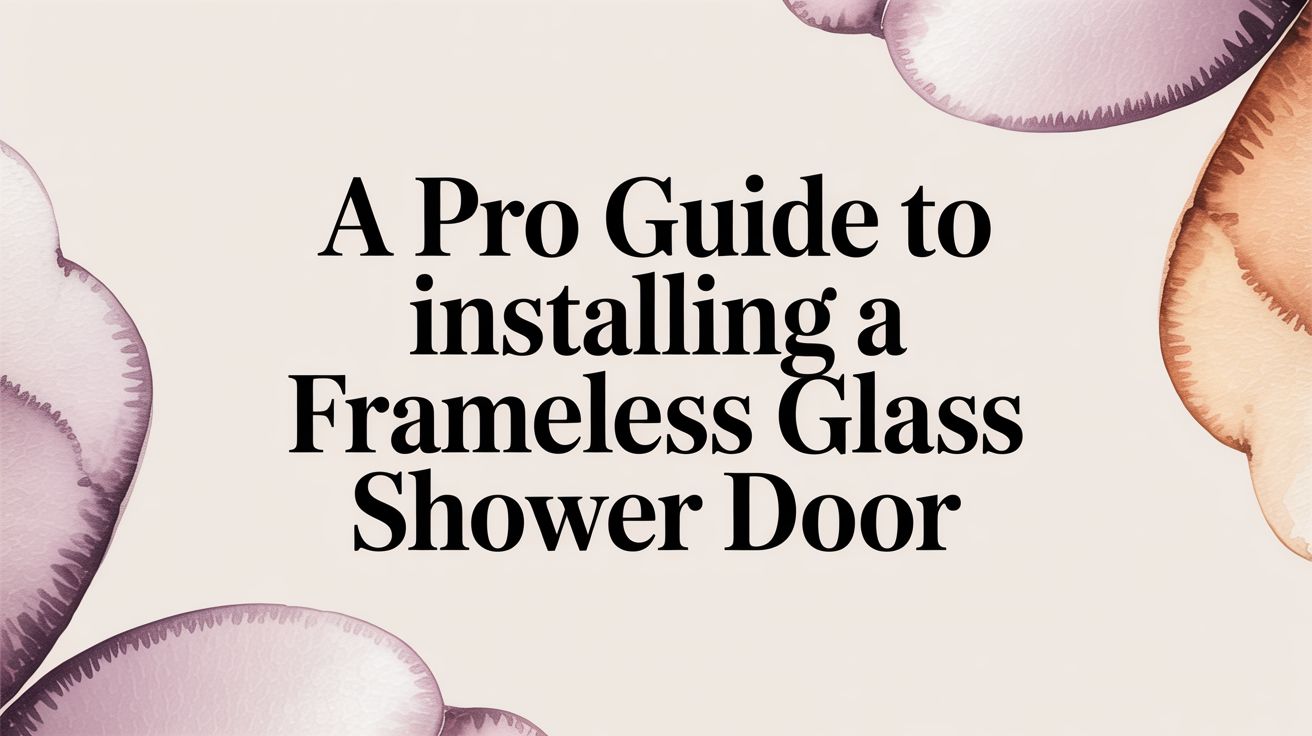 A Pro Guide to Installing a Frameless Glass Shower Door ...
