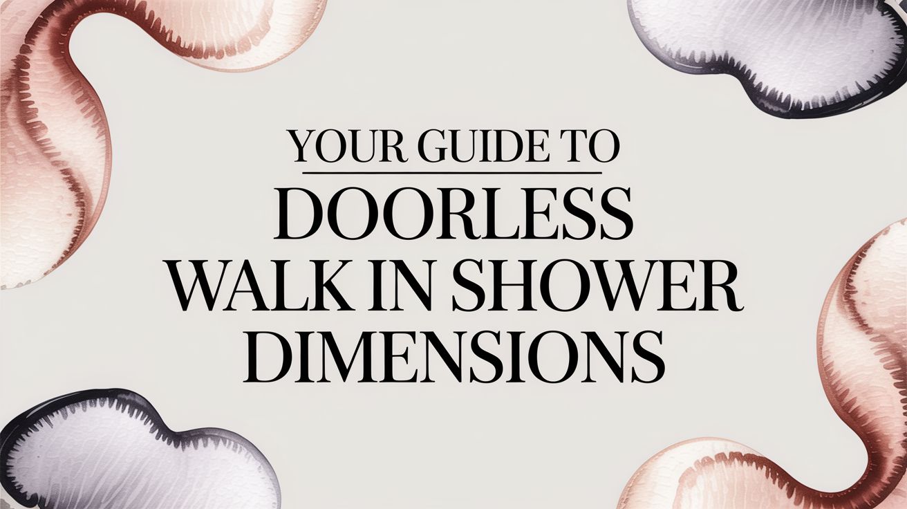Your Guide to Doorless Walk In Shower Dimensions | AmeriglassIndustries