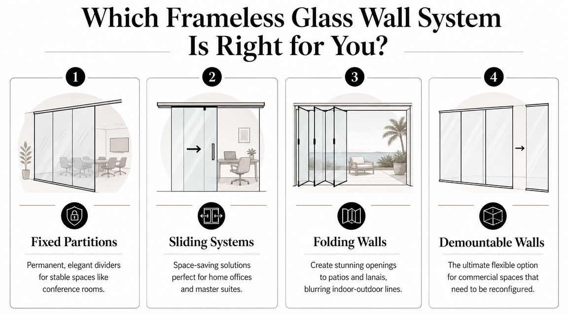 frameless glass wall systems