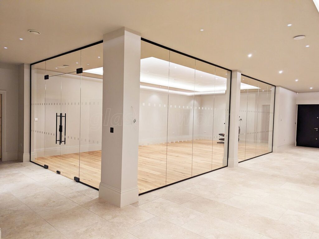 Commercial office and retail glass partitions, Southwest Florida